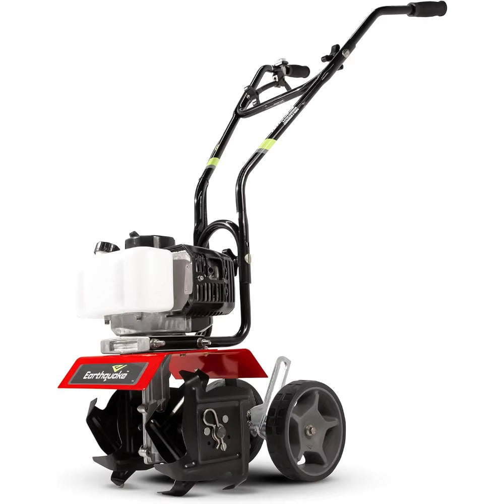 31635 MC33 Mini Tiller Cultivator, Powerful 33Cc 2-Cycle Viper Engine, Gear Drive Transmission, Height Adjustable Wheels