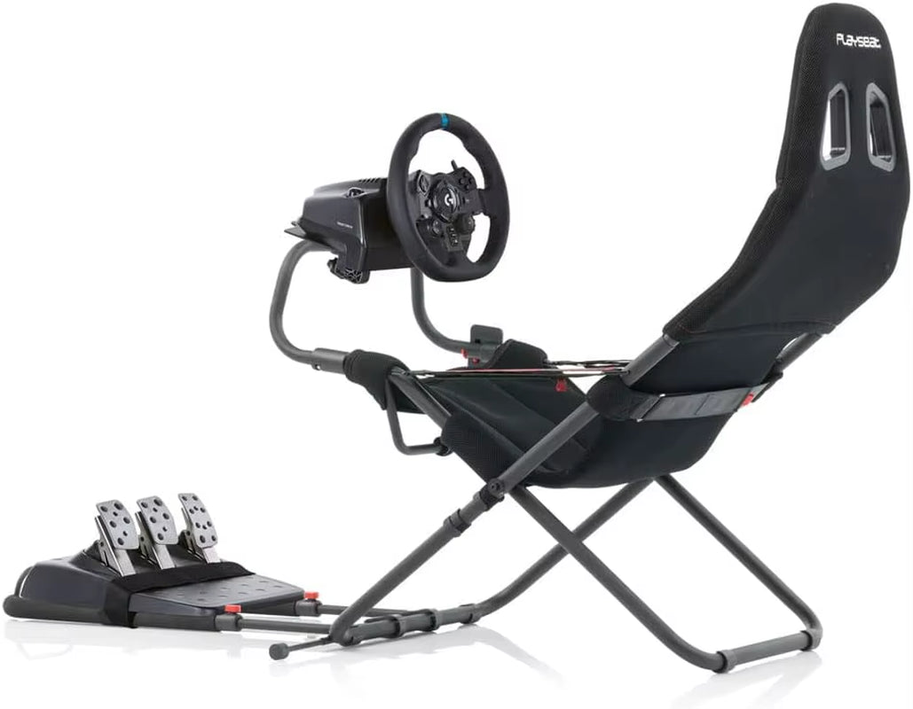 Challenge Sim Racing Cockpit | Foldable & Adjustable | for High Performance Sim Racing | Compact & Flexible