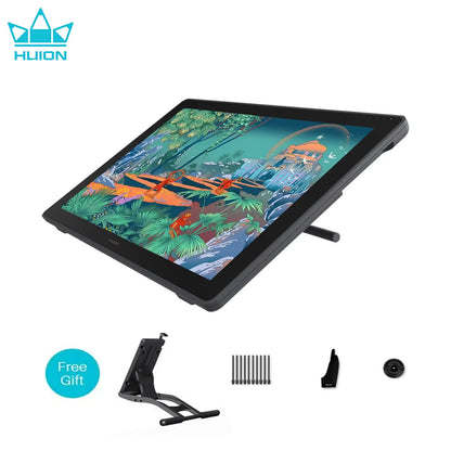 Kamvas 24 Graphics Tablet Monitor 23.8 Inch QHD Screen Anti-Glare Glass Film Pen Display with Stand Support PC Android