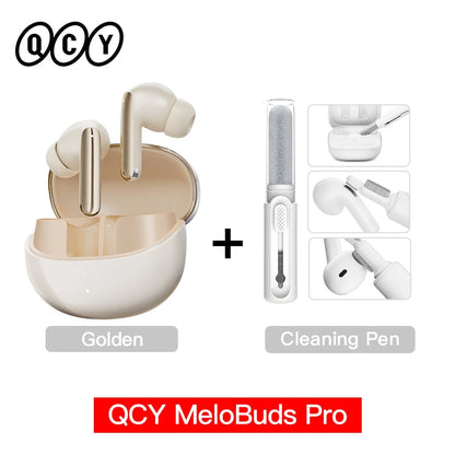 Melobuds Pro ANC Bluetooth 5.3 Earphones Wireless 46Db Hybrid ANC Hi-Res LDAC Earbuds 6 Mic Headphones 34H In-Ear Detection