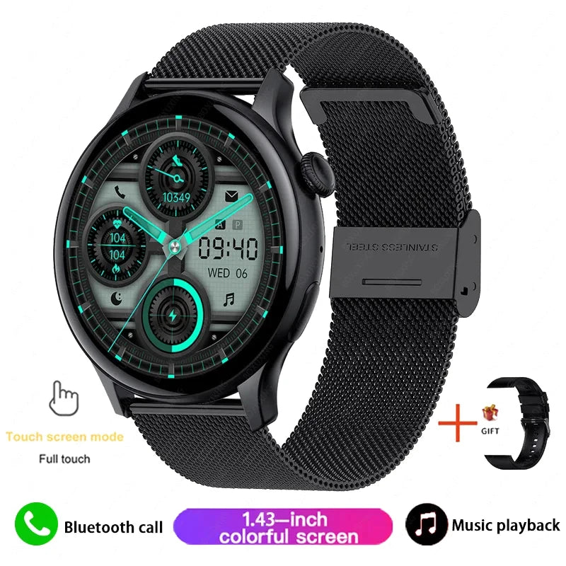 Mijia New Women Bluetooth Call Smartwatch Always Display Time Heart Rate Sports Health Monitoring Music GT4 Smart Watches