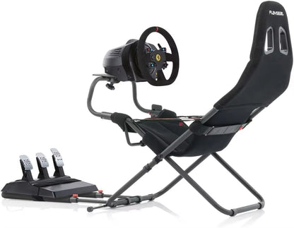 Challenge Sim Racing Cockpit | Foldable & Adjustable | for High Performance Sim Racing | Compact & Flexible