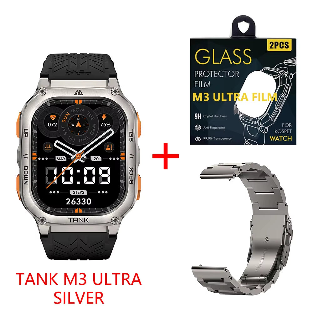 Original  TANK M3 Ultra GPS Smartwatches Men Waterproof Electronic Smart Watch AOD 480Mah Digital AMOLED Bluetooth Watches